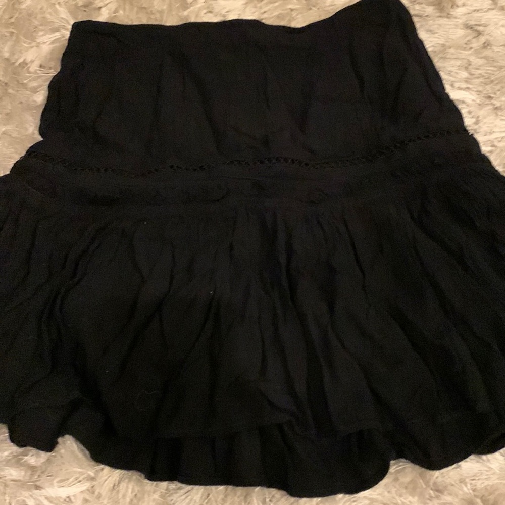 Mini skirt with a zipper